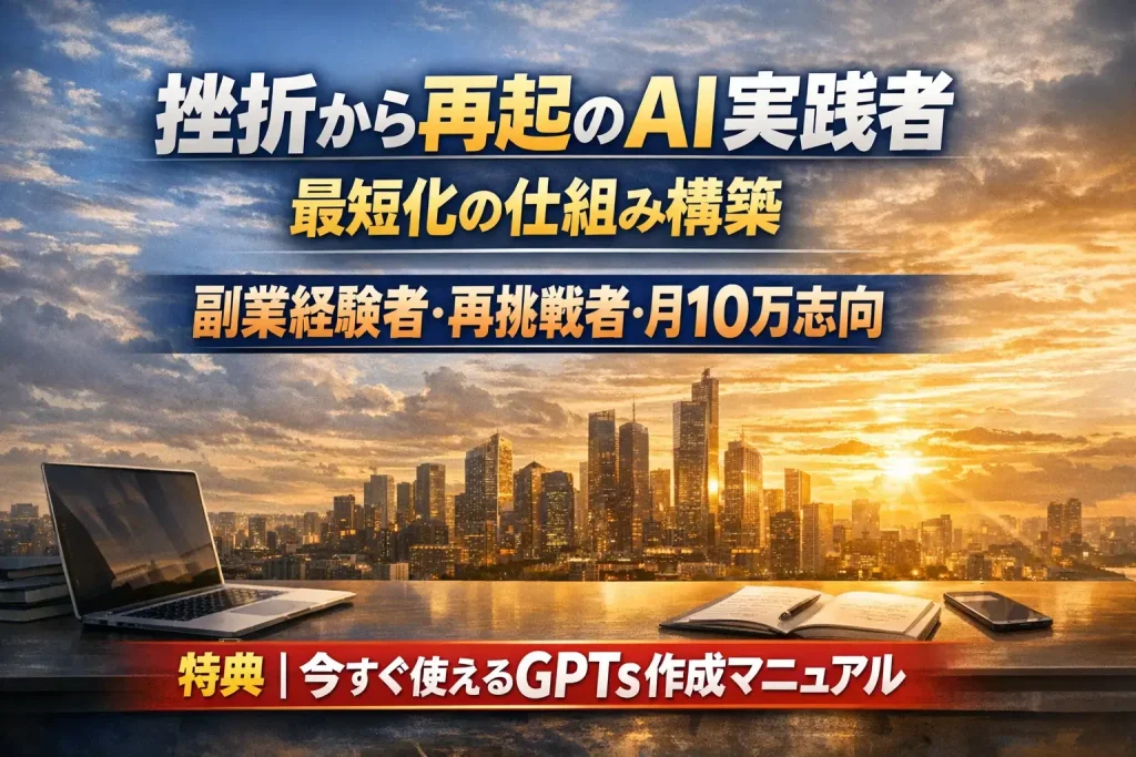 挫折から再起のAI実践者 最短化の仕組み構築